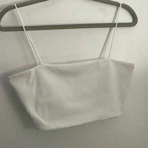 White cropped top size large